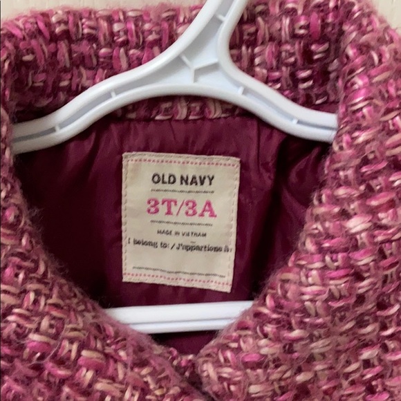 Old Navy Pink and Burgundy Pea Coat - Picture 7 of 7